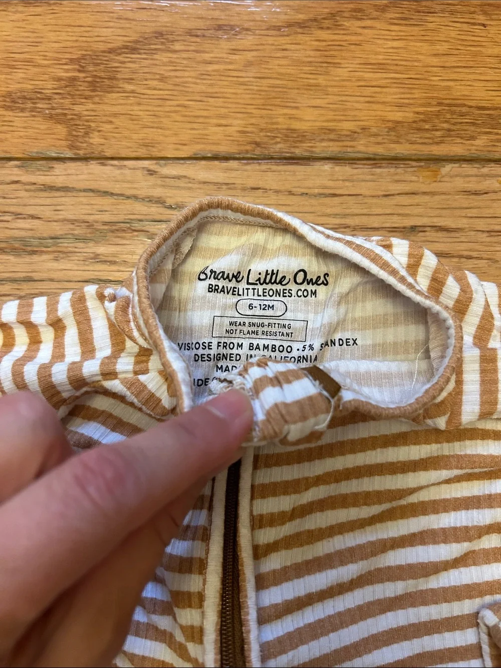 Kids Brown and Cream Two-Pack One-Piece Sleepers